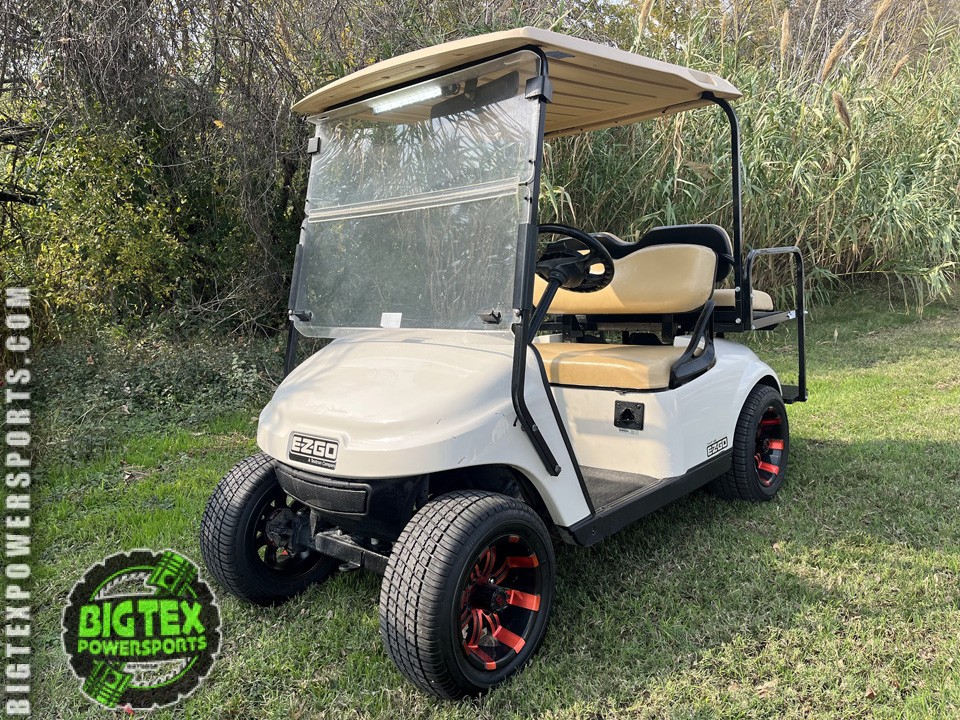 2017 White EZGo 48 Volt Electric Golf Cart Big Tex Powersports